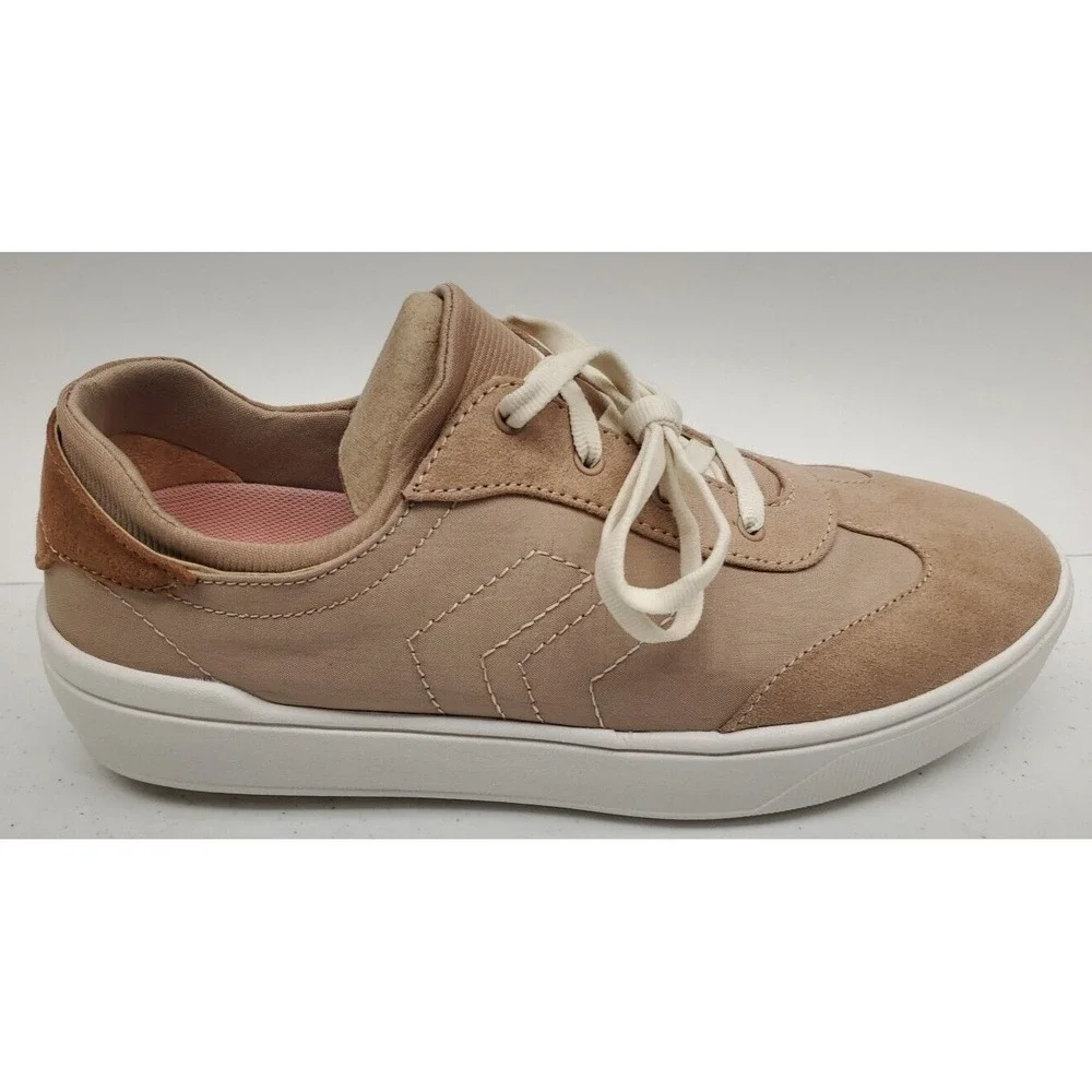 Dr. Scholl's Dispatch Comfort Fabric Sneakers Toasted Taupe Women's Size 10M NEW